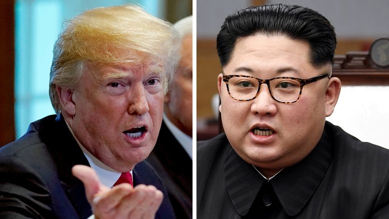 Americký prezident Donald Trump a severokorejský vůdce Kim Čong-un 