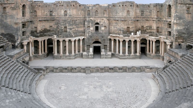 Římané ve městě Busrá ve 2. stol. n. l. vybudovali divadlo s 15 tisíci sedadly