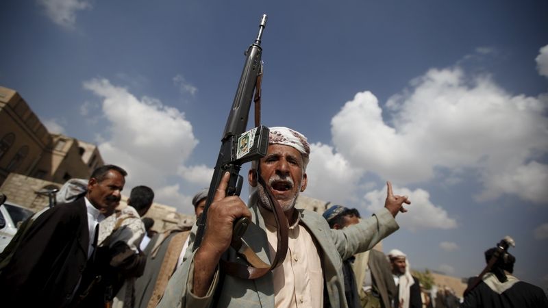 Šíitský povstalec v Jemenu