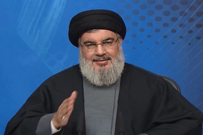 Vůdce Hizballáhu Hasan Nasralláh 