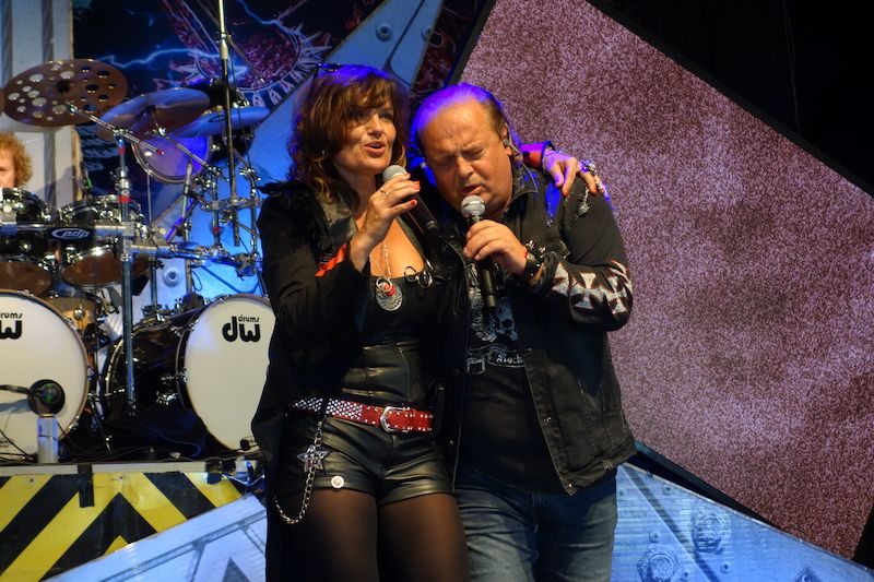 Tanja a Ladislav Křížek se setkali na pódiu při vystoupení kapely Citron.