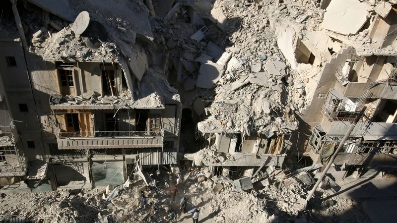 Z města Aleppo zůstaly jen trosky.