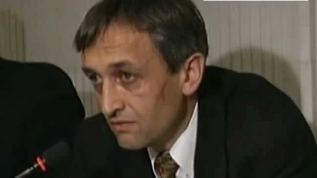 František Gaulieder na televizním záběru z 90. let