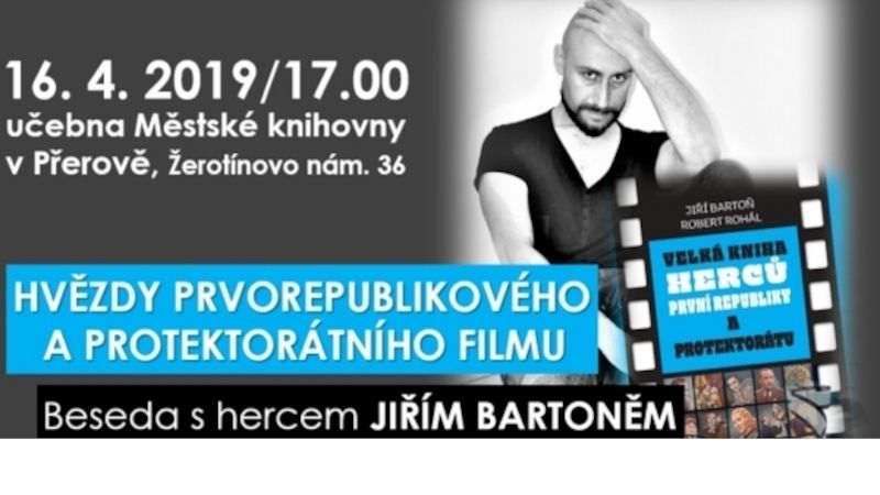 Městská knihovna v Přerově zve na besedu s Jiřím Bartoněm.