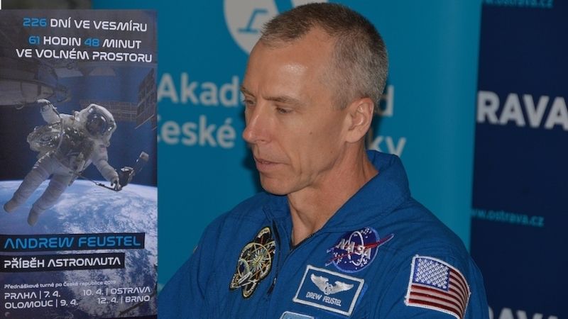 Americký astronaut Andrew J. Feustel.