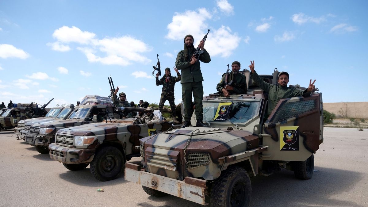 Vozidla Libyjské národní armády (LNA) 
