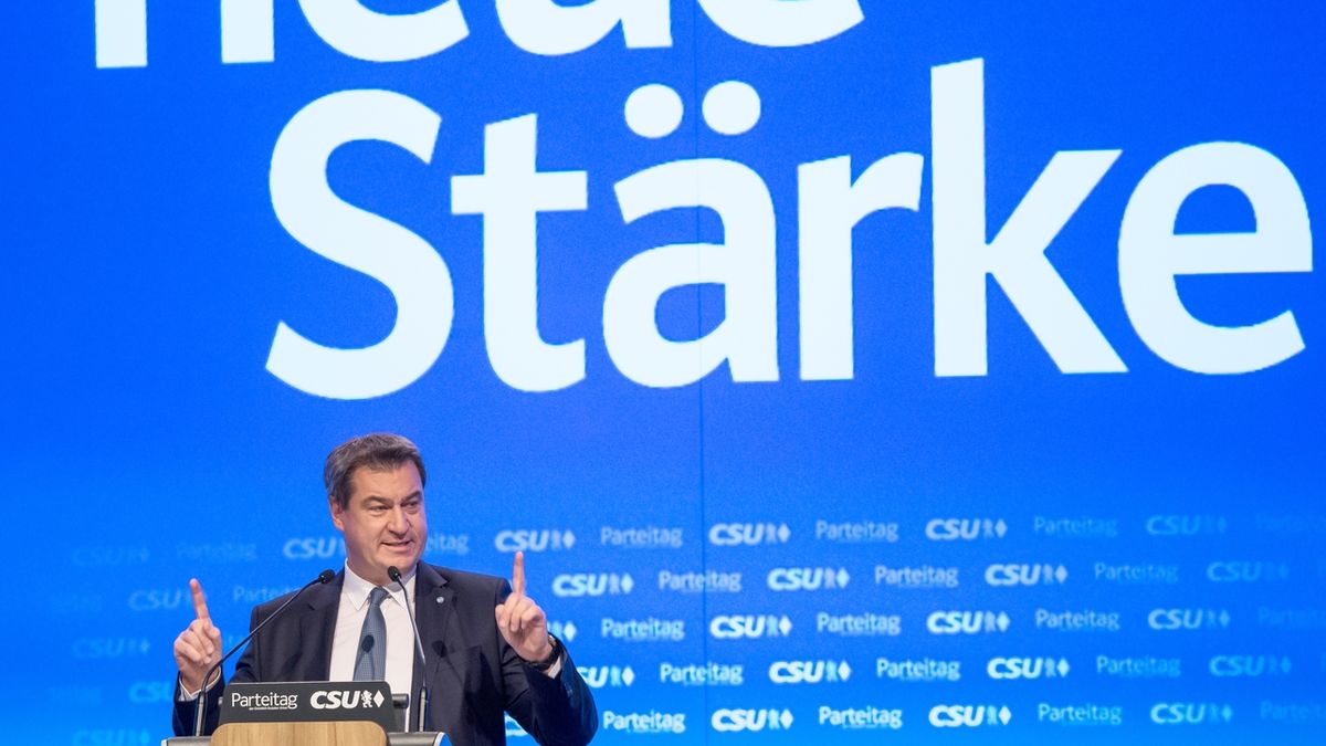 Nový předseda Křesťanskosociální unie (CSU) Markus Söder