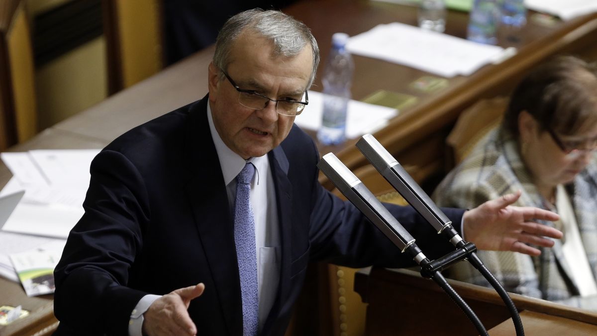 Miroslav Kalousek při projednávání státního rozpočtu na rok 2019 ve Sněmovně