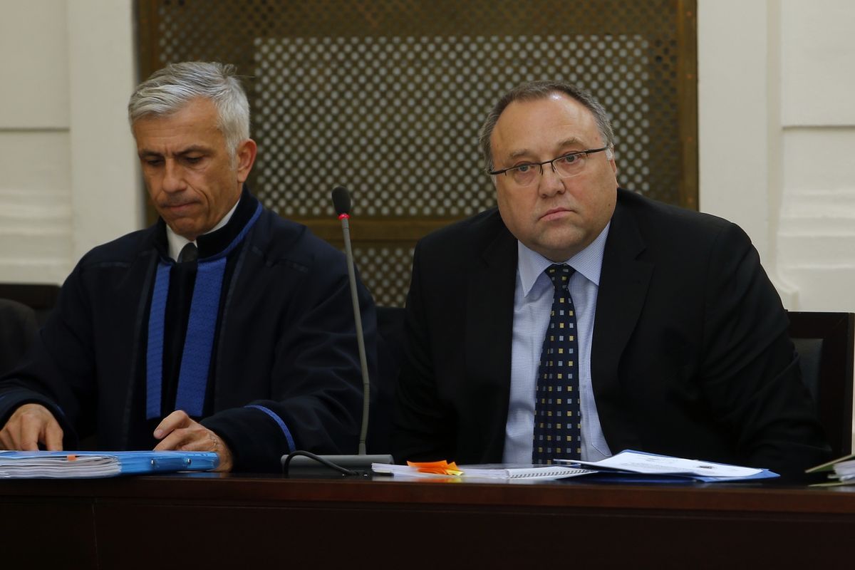 Vladimír Sitta st. (vpravo) se svým právníkem.