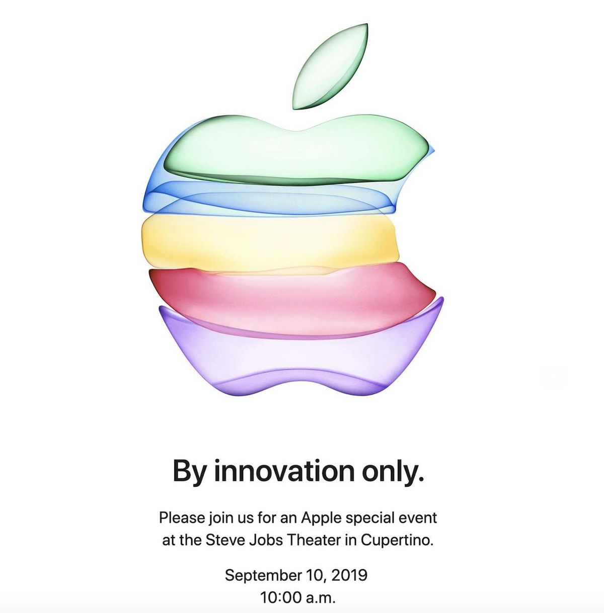 Pozvánka na tiskovku společnosti Apple