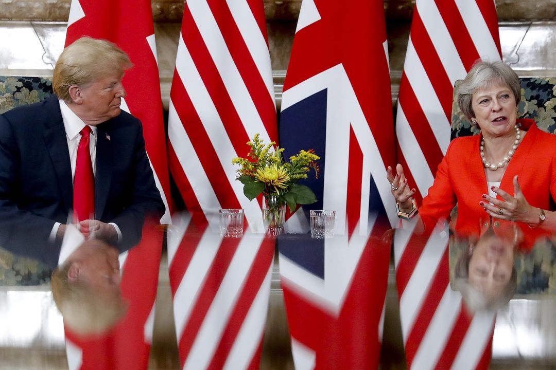 Americko-britské vztahy nikdy nebyly lepší, nechal se slyšet Trump.