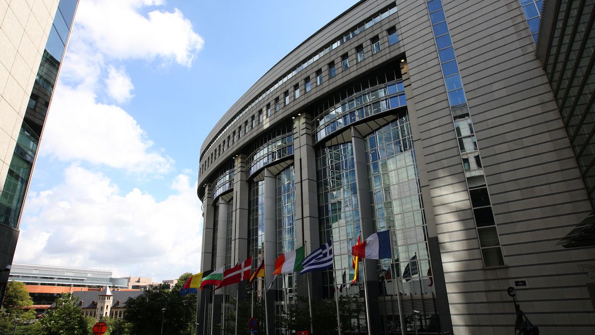 Budova evropského parlamentu v Bruselu