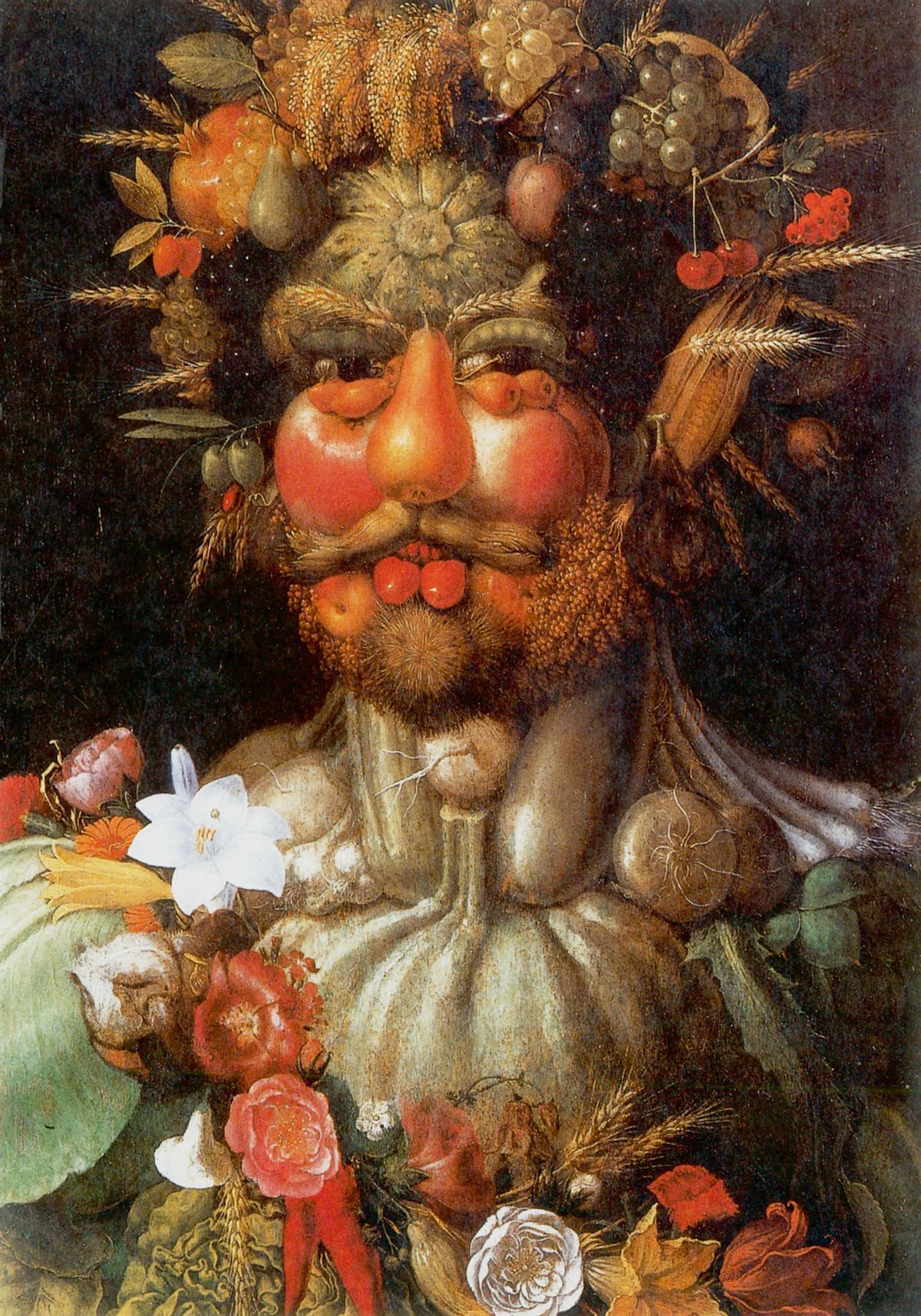 Císař jako Bůh Vertumnus, bůh přírodních proměn v podání malíře Giuseppa Arcimbolda
