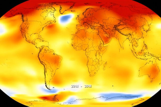 BEZ KOMENTÁŘE: Posledních pět let bylo na naší planetě nejteplejších v historii měření NASA 