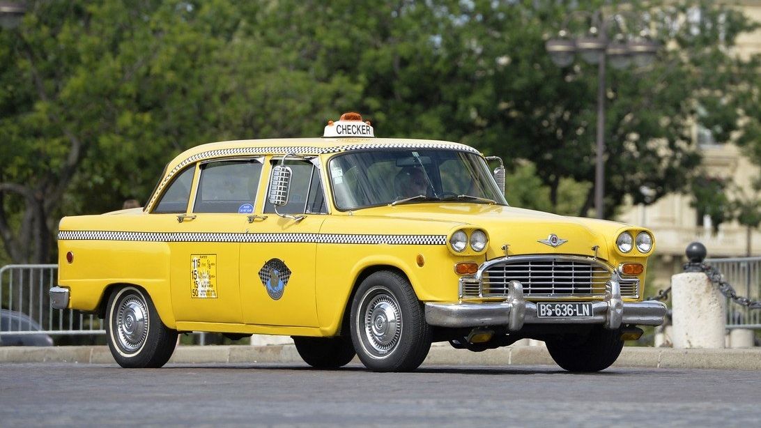 Klasický americký taxík značky Checker