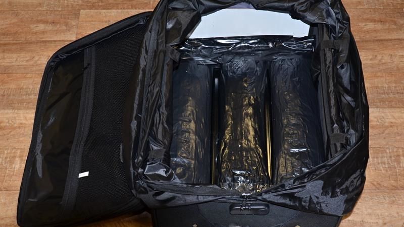 Heroin schovaný v kufru