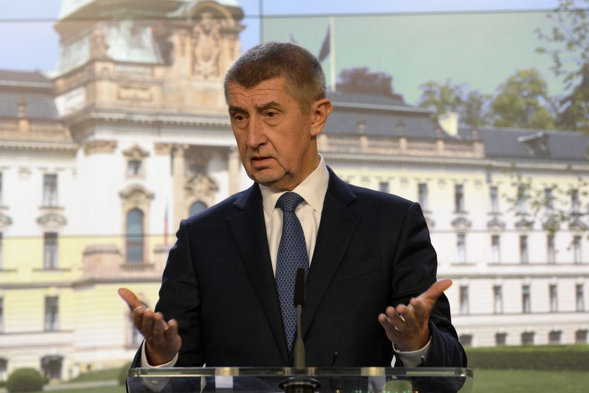 Premiér Andrej Babiš (ANO) po jednání se primátorem hlavního města Zdeňkem Hřibem o investičních záměrech v Praze.