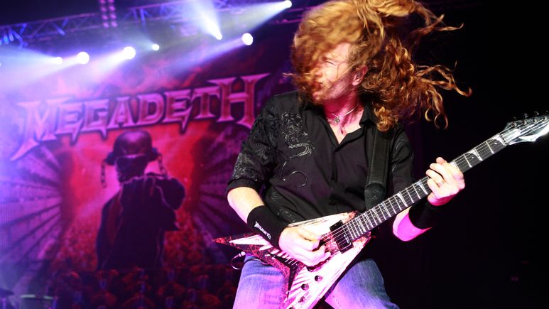 Kytarista a zopěvák Megadeth Dave Mustaine 