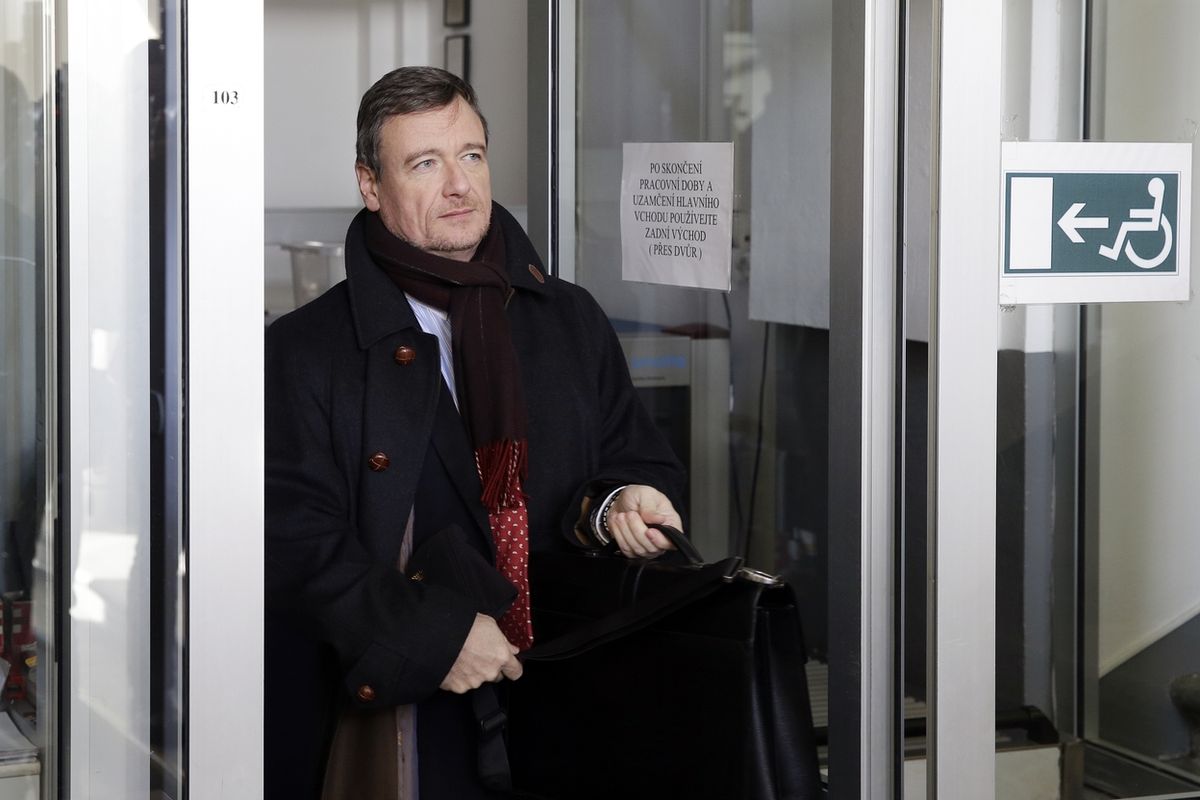 David Rath přichází 20. března 2018 na jednání Krajského soudu v Praze, který pokračoval v projednávání jeho případu.