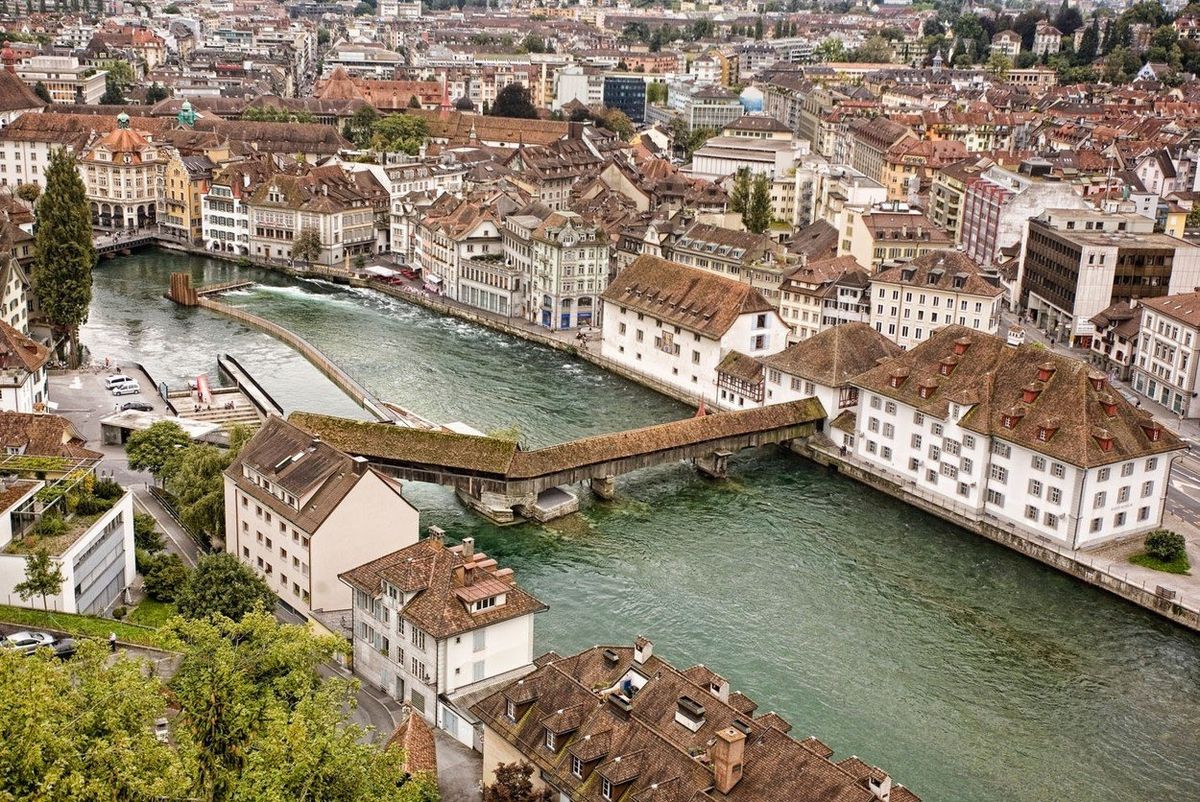 Švýcarské město Lucern