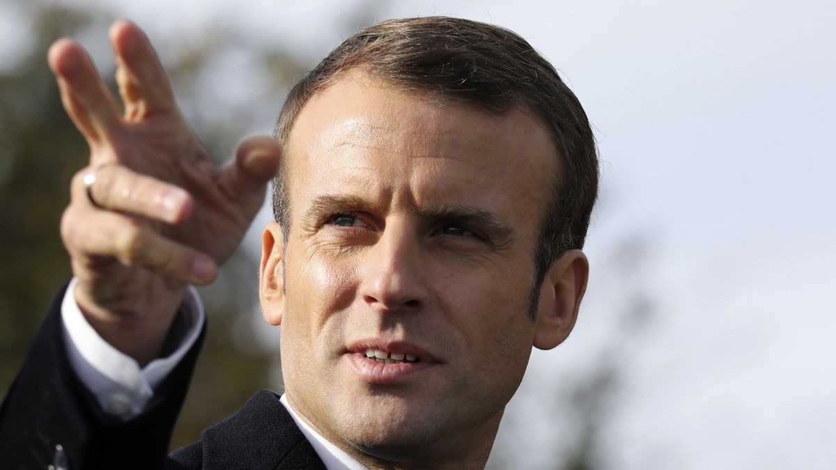 Francouzský prezidetn Emmanuel Macron 