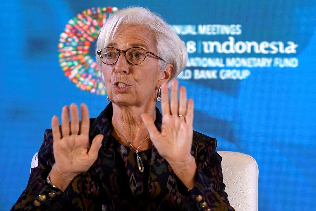 Předsedkyně MMF Christine Lagardová