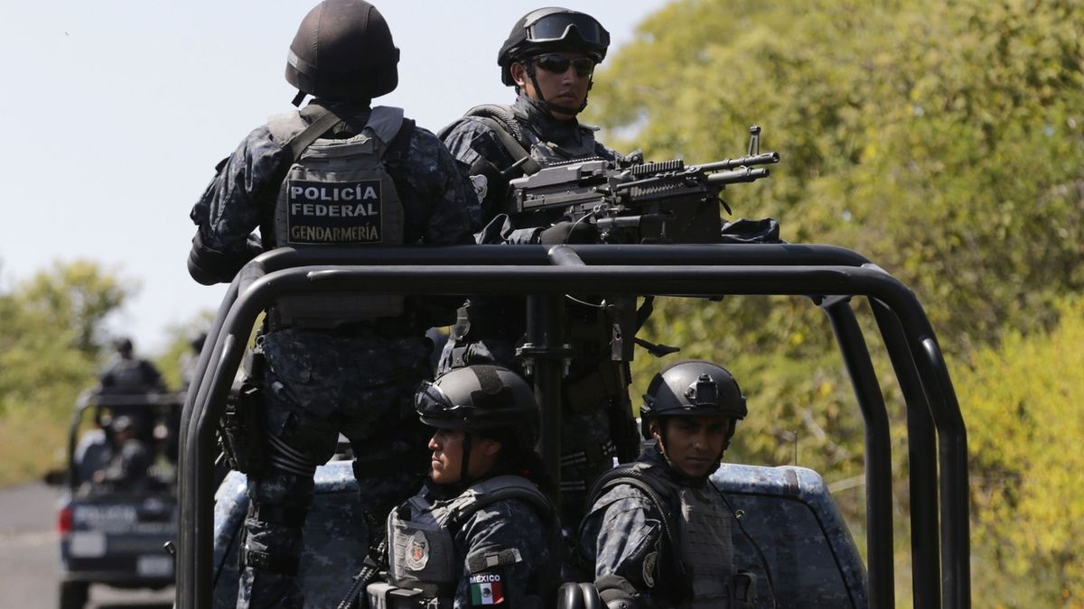 Mexická federální policie. Ilustrační foto