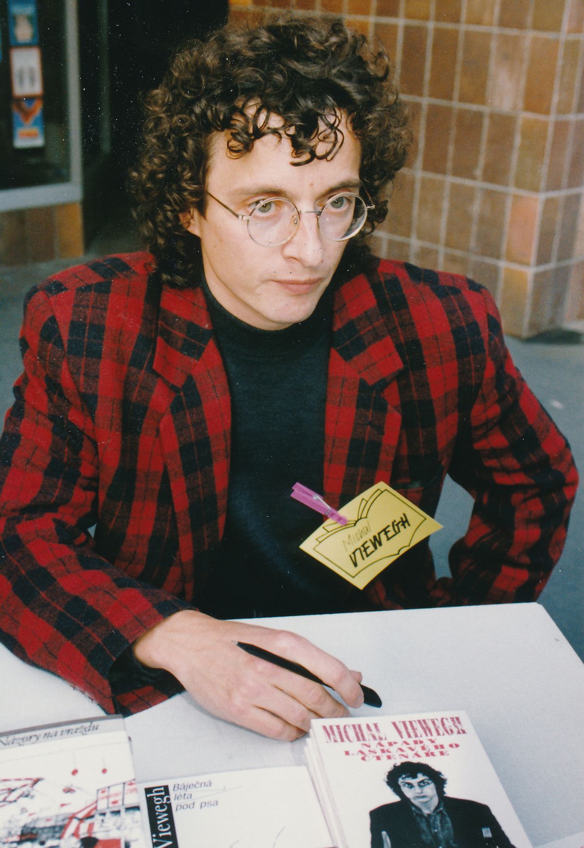 Michal Viewegh na snímku z první půlky devadesátých let