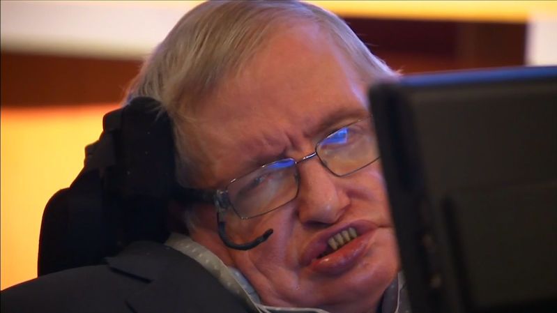 Stephen Hawking na archivních záběrech