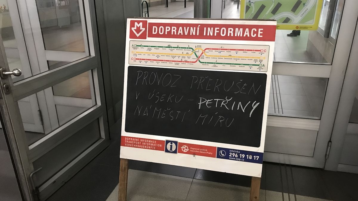 Omezení provozu ve stanici metra Bořislavka