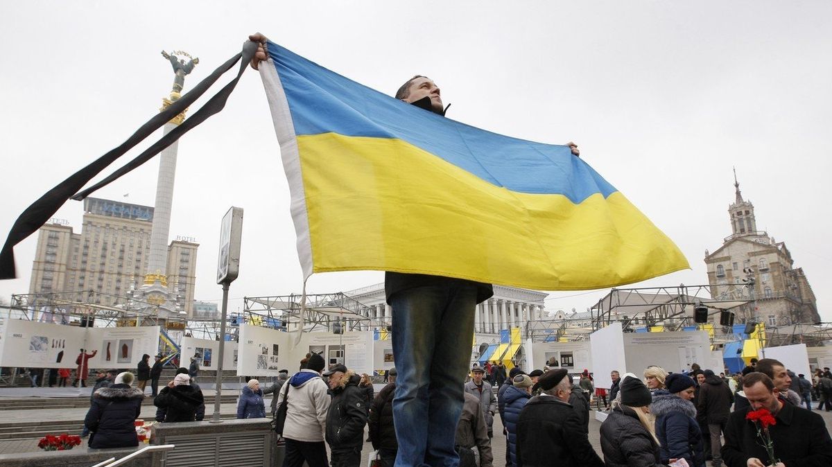 Protesty v Kyjevě v roce 2014 si lidé připomínali už v neděli 
