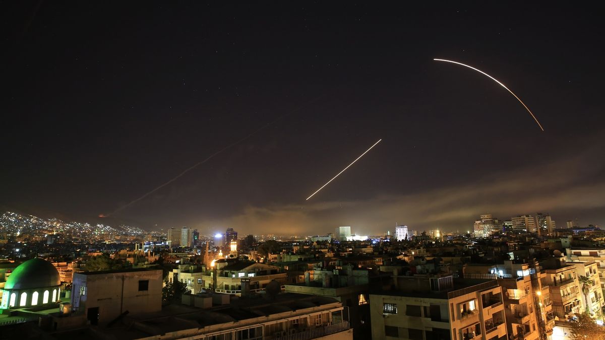 Rakety nad Damaškem