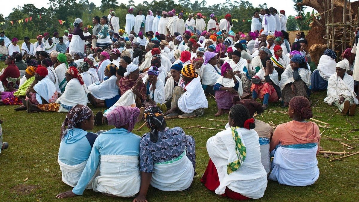 Pohřební ceremoniál v Etiopii (ilustrační foto).