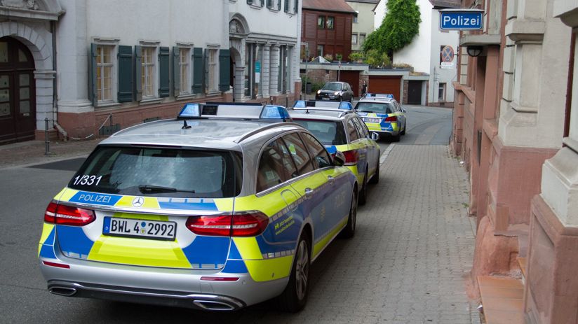 Vozy německé policie. Ilustrační foto 