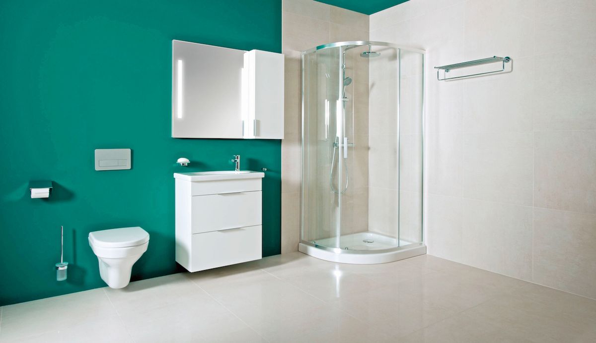 Asymetrický sprchový kout Tigo je ideální volbou i do malé koupelny. Díky svým rozměrům 100 x 80 cm s výškou 195 cm poskytuje dostatek pohodlí při sprchování. Vyroben je z 6 mm silného bezpečnostního skla s úpravou JIKA perla Glass.