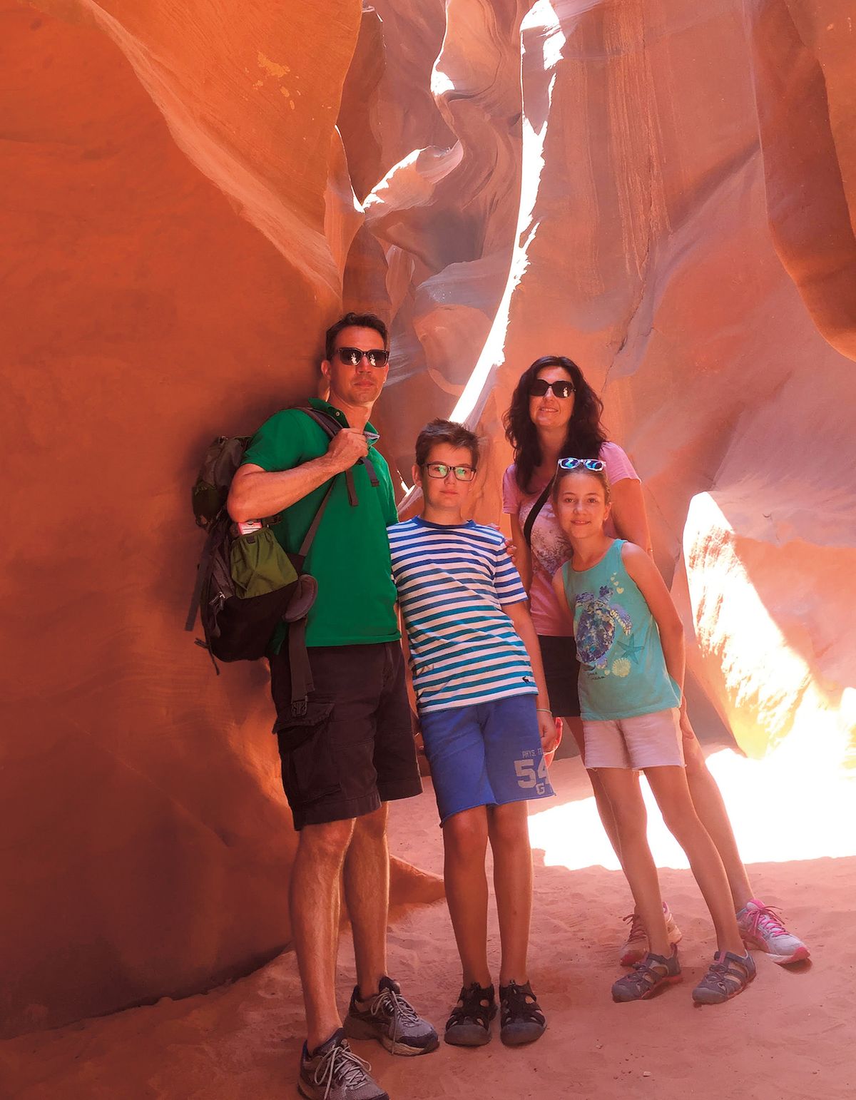 V rámci rodinné dovolené navštívili Antelope Canyon v Arizoně.
