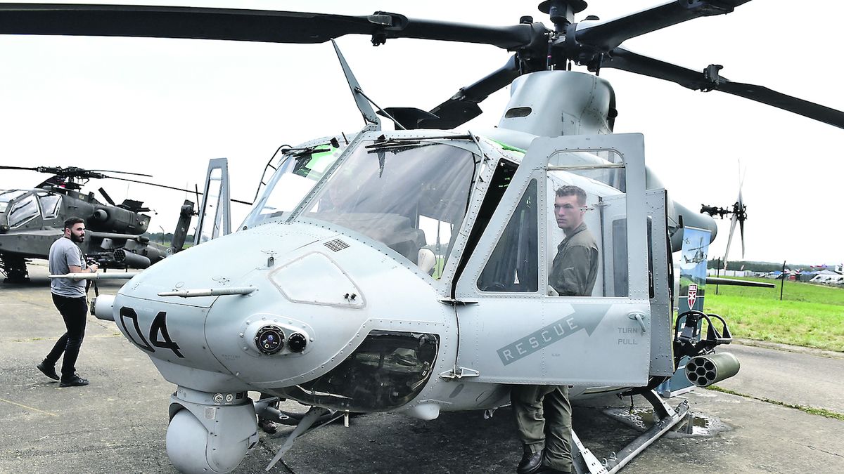 Vrtulník UH-1Y Venom společnosti Bell.