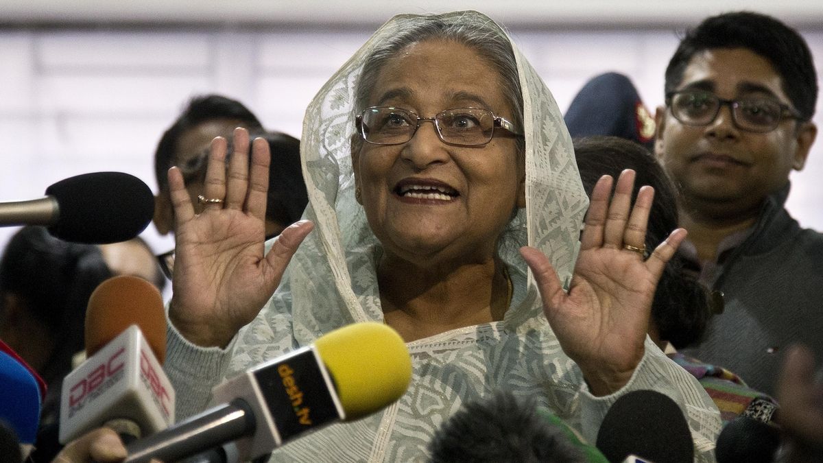 Bangladéšská premiérka Šajch Hasína Vádžídová