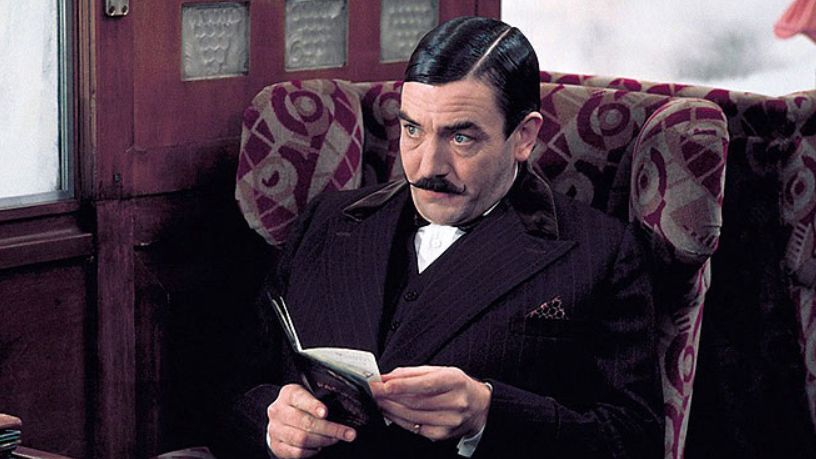 Albert Finney jako Poirot v roce 1974