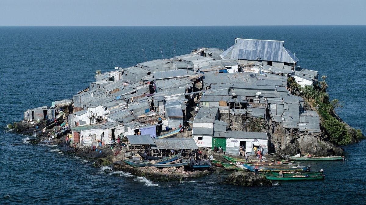 Migingo je druhý nejhustěji obydlený ostrov na světě. 