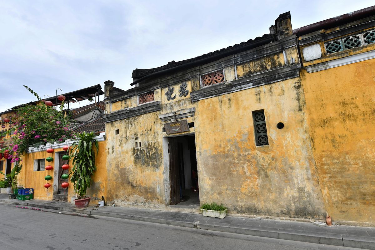 Tradiční domy ve městě Hoi An