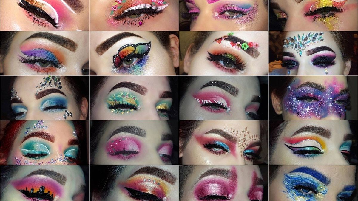 Na sociálních sítích sdílí nové druhy make-upů skoro každý den.