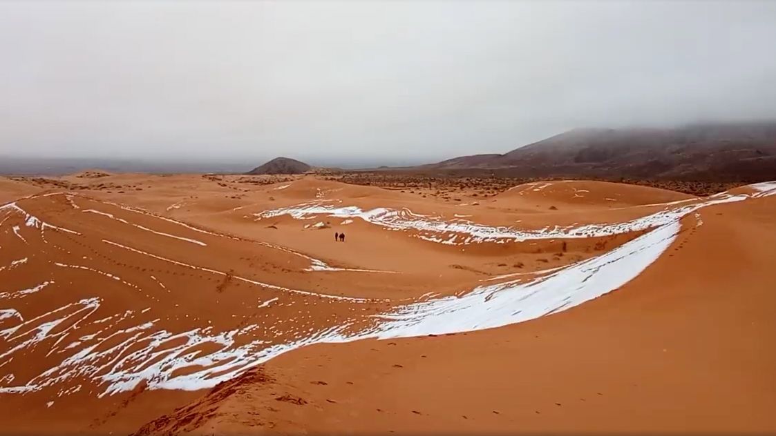 Sníh zasype i Saharu, hlásí meteorologové
