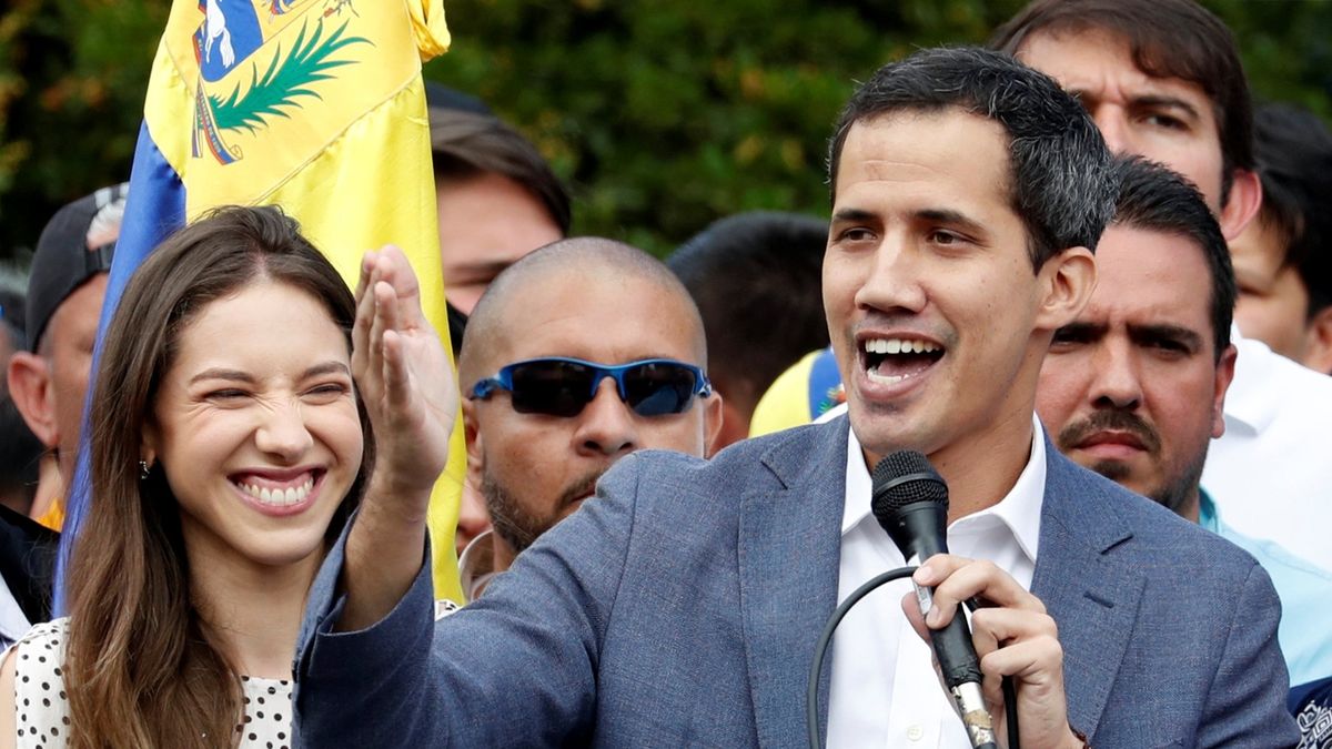 Lídr venezuelské opozice Juan Guaido