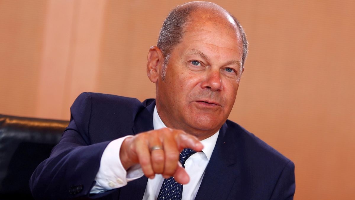 Německý ministr financí Olaf Scholz 