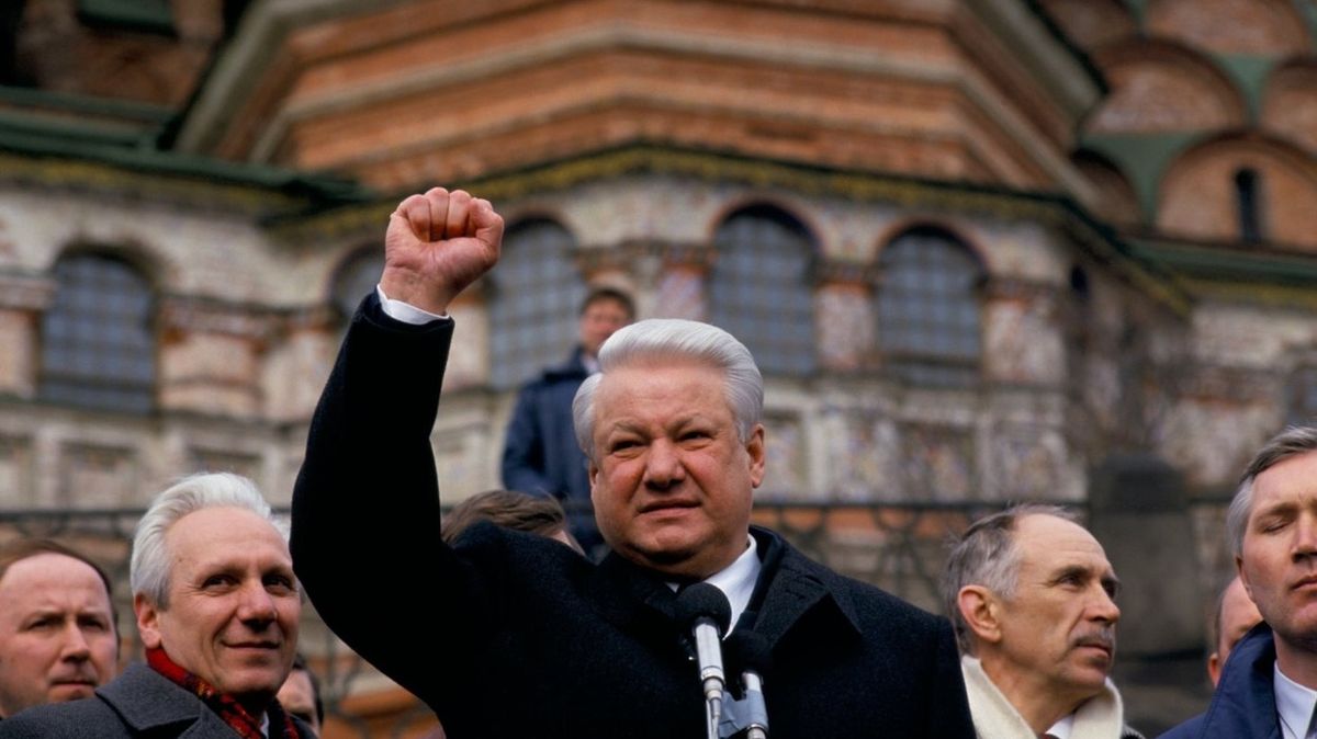Boris Jelcin na snímku ze začátku 90. let