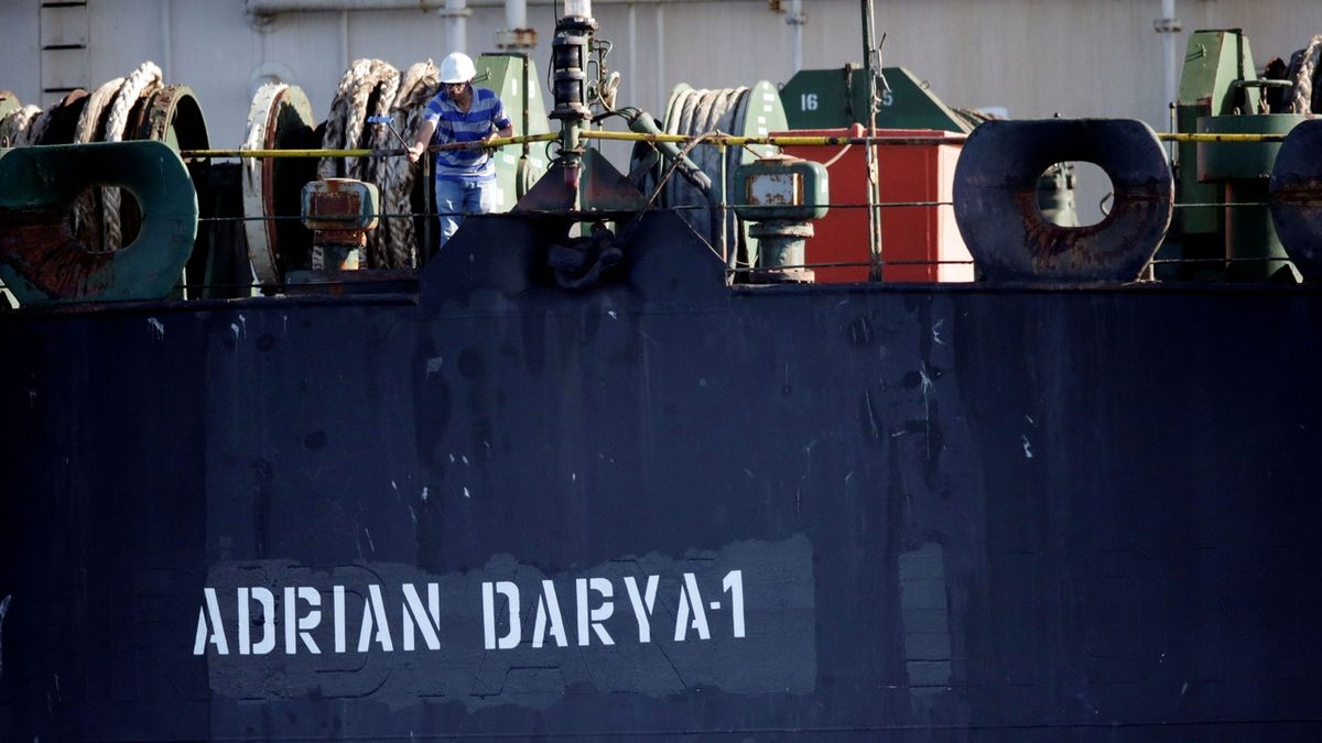 Íránský tanker Grace 1 po přejmenování na Adrian Darya 1.
