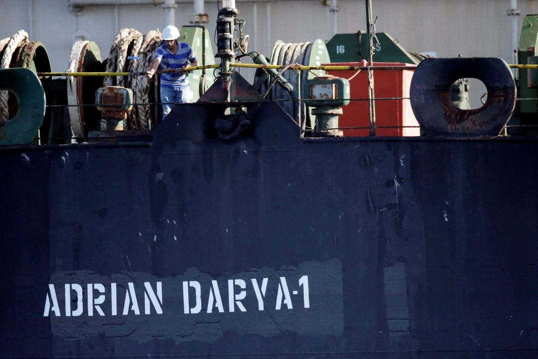 Íránský tanker Grace 1 po přejmenování nAdrian Darya 1
