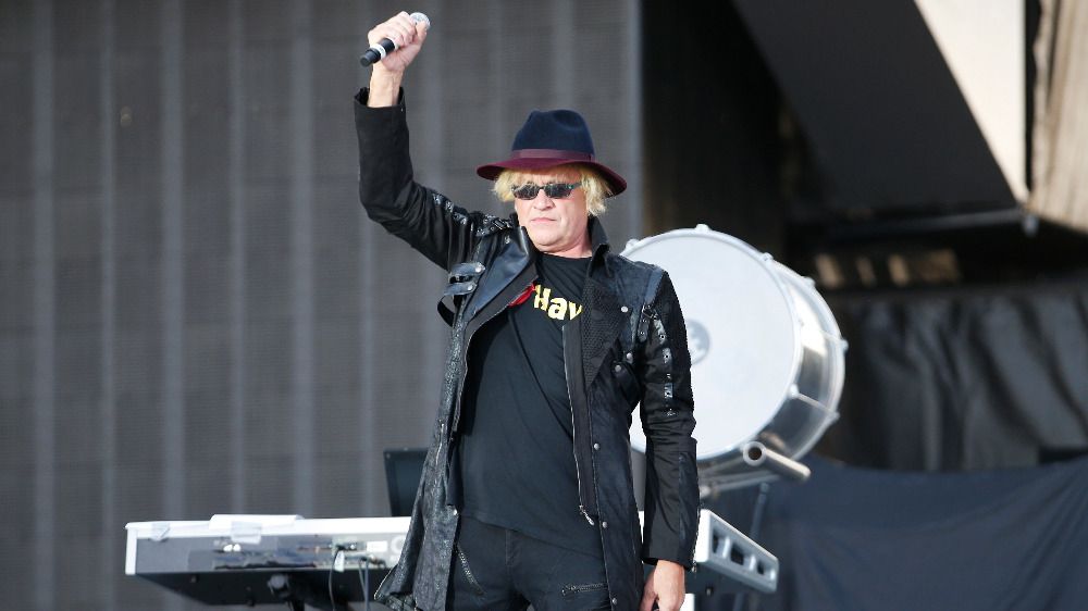 Michal Kocáb v tričku pro skupinu Rolling Stones.