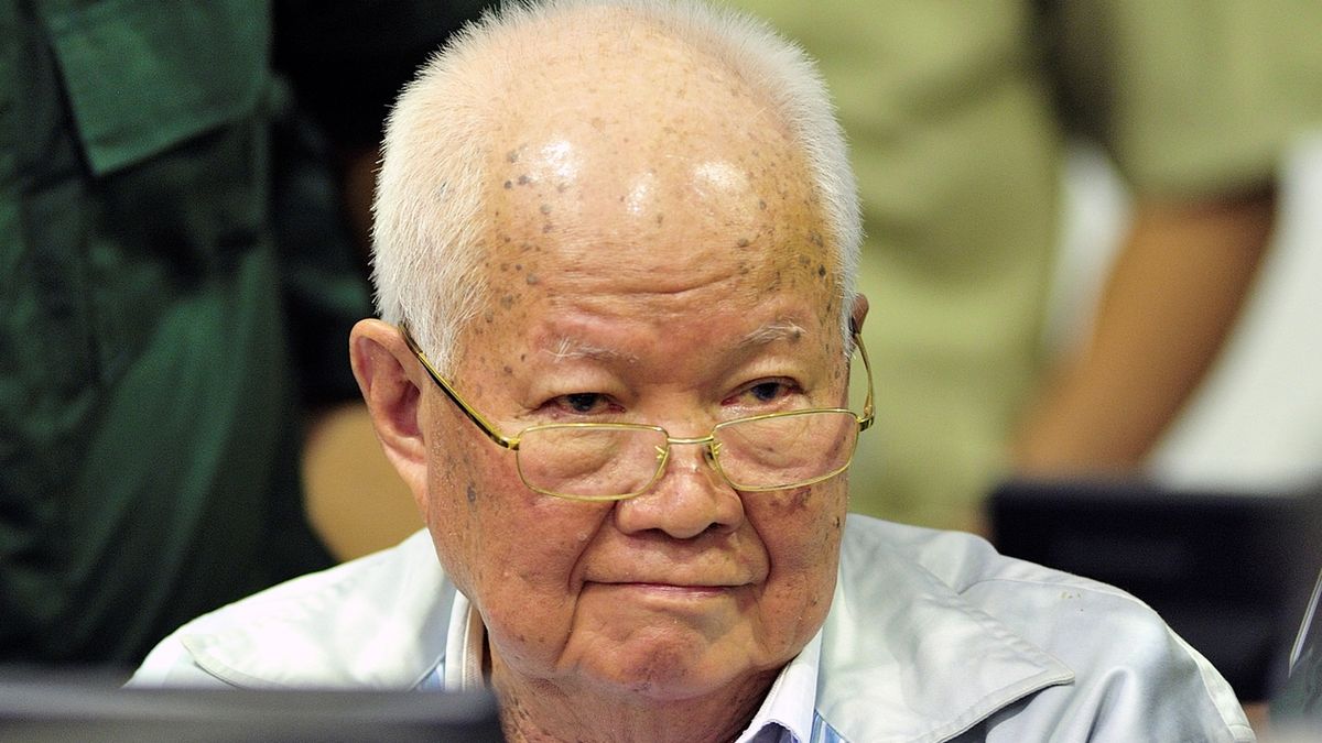 Bývalý šéf státu Rudých Khmerů Khieu Samphan